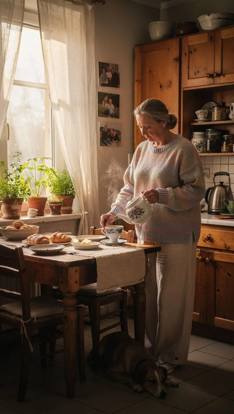 Kelių skirtingų žolelių arbatos pakeliai išdėstyti ant stalo, reprezentuojantys įvairias šiltų užpilų rūšis.
